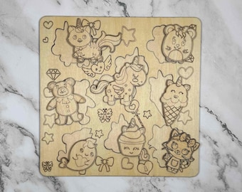 Wooden Animal Puzzle | 8-Piece Montessori Toy, Eco-Friendly