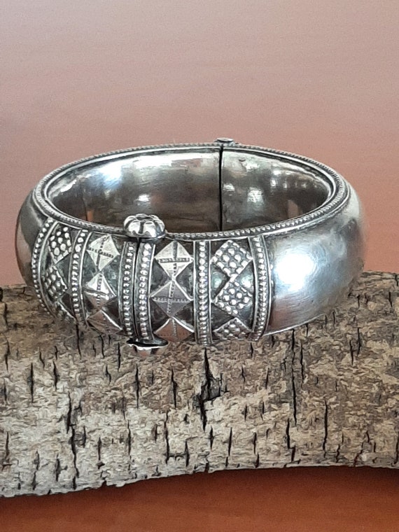 925 Sterling Silver Handmade Bangle Bracelet Kada Unique Screw Locking  System Best Gifting Ethnic Tribal India Jewelry Nsk520 - Etsy Finland