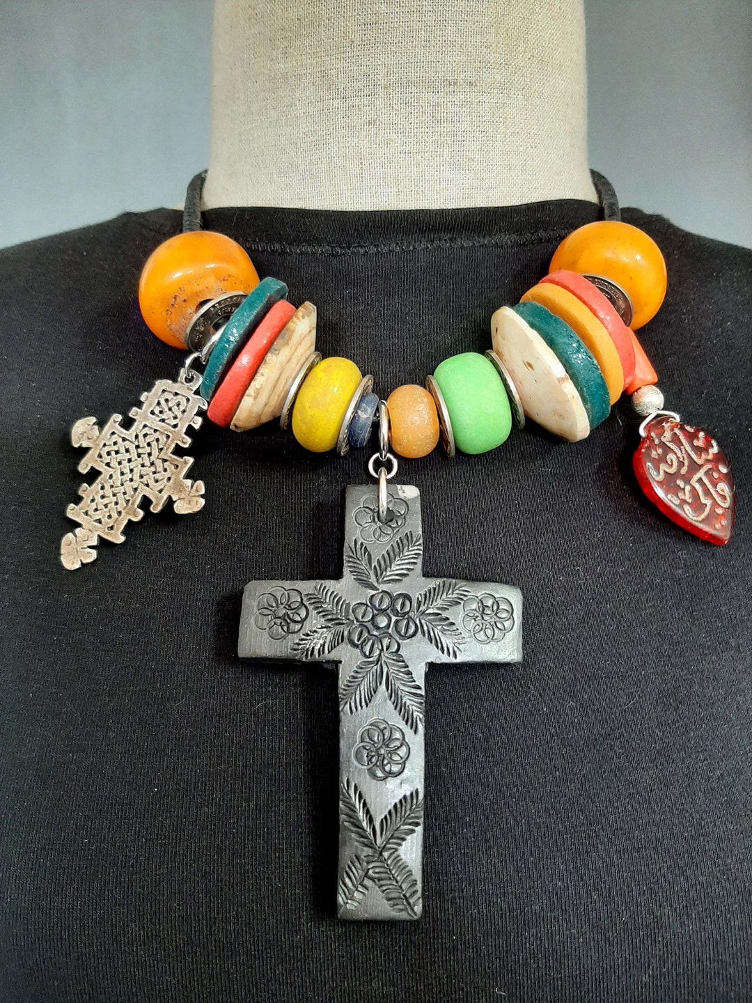 Cordón De Cuero Genuino Trenzado Marrón Y Negro - Con Cierre De Langosta, Largo Ajustable (14-24 Pulgadas)