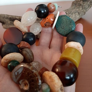 Lot De Colliers Anciens - Écume De Mer, Bauxite, Corail Gorgone - Alliage, Rouge - Bon état Vintage