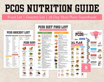 PCOS Diet Food List, Nutrition Guide (Printable PDF)