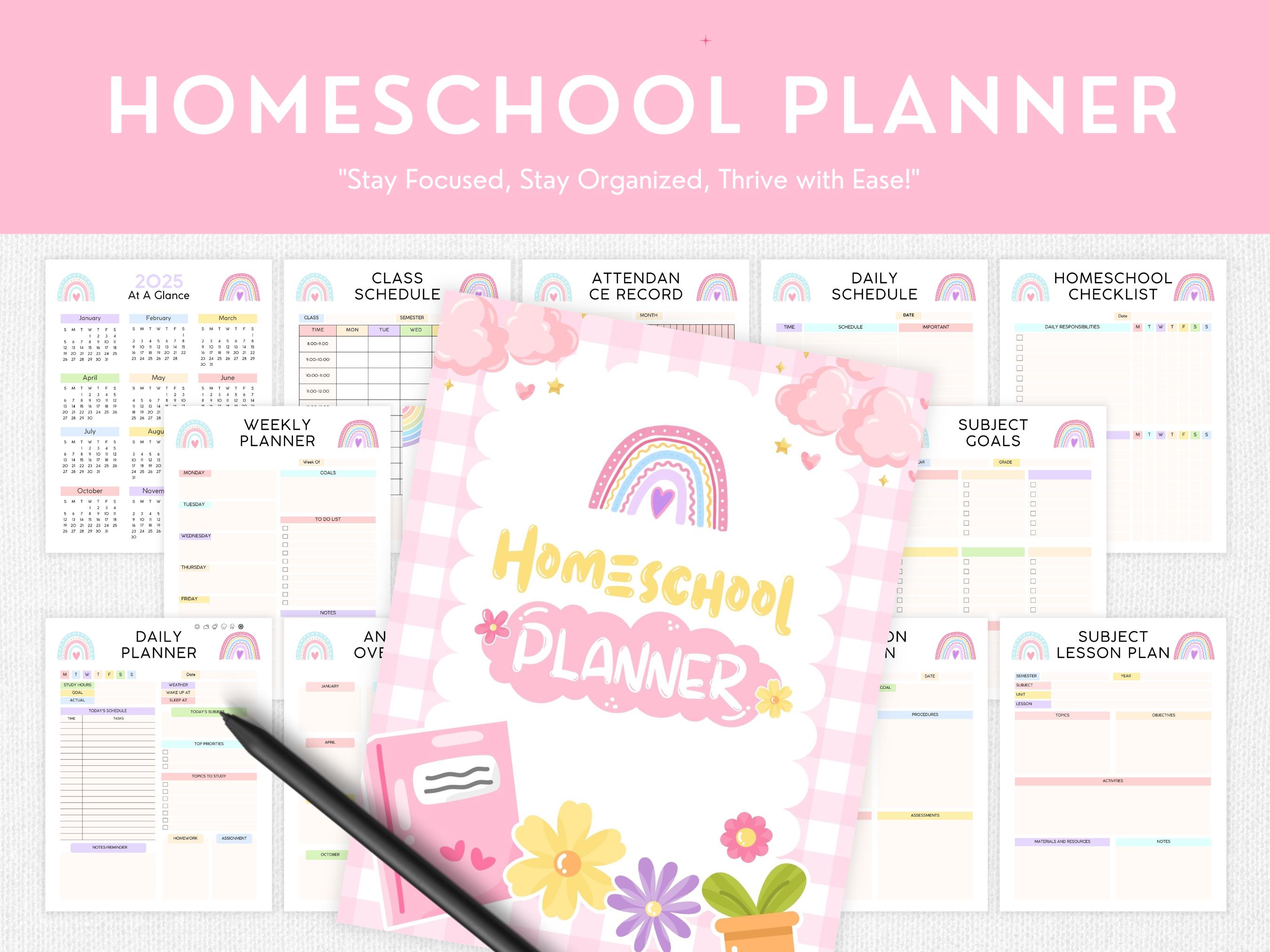 Homeschool Planner Printable, Ultimate Homeschool Planner, Homeschool ...