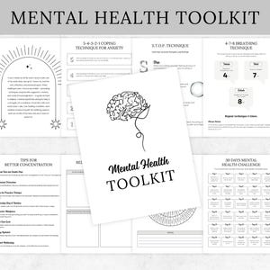 Mentalhealth planner
bundle printable pdf
Mentalhealth journal
coloring sheets page
Anxiety worksheets
Therapy workbook a5
Anger management a4
Depression journal
CBT Mindfulness plan
Coping strategies
Health wellness list
Selfcare tracker
Manifestation bundle