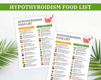 Lista de alimentos para el hipotiroidismo, Guía de dieta para la tiroides (Descarga digital)