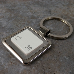 Apple, Command Key, Key ring, key chain, men&#39;s, women&#39;s, gifts, christmas, birthday, techie, geek, nerd