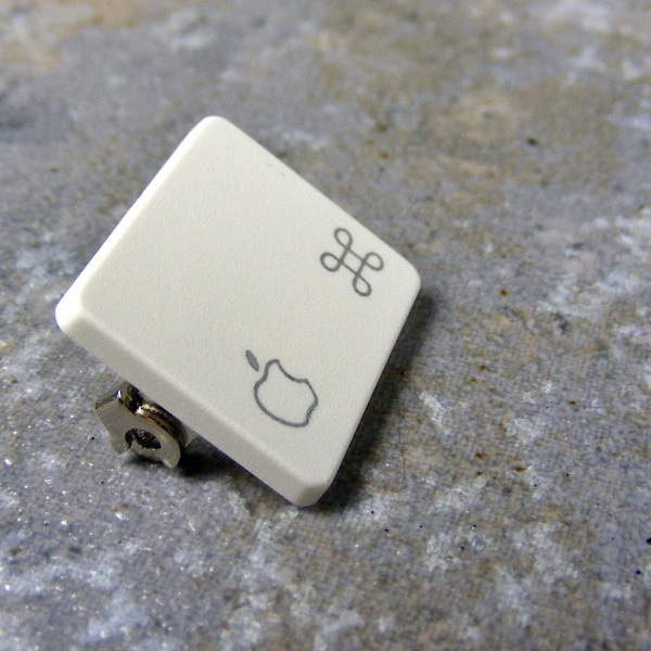 Apple Command Key, Pin, Recycled, Mac, Keyboard, Key, Jewelry, Handmade, Wedding, Birthday, Anniversary, Gift