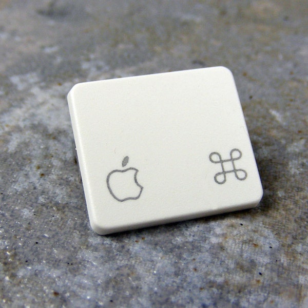 Apple Command Key, Pin, Recycled, Mac, Keyboard, Key, Jewelry, Handmade, Wedding, Birthday, Anniversary, Gift