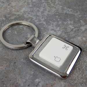 Apple, Command Key, Key ring, key chain, men&#39;s, women&#39;s, gifts, christmas, birthday, techie, geek, nerd