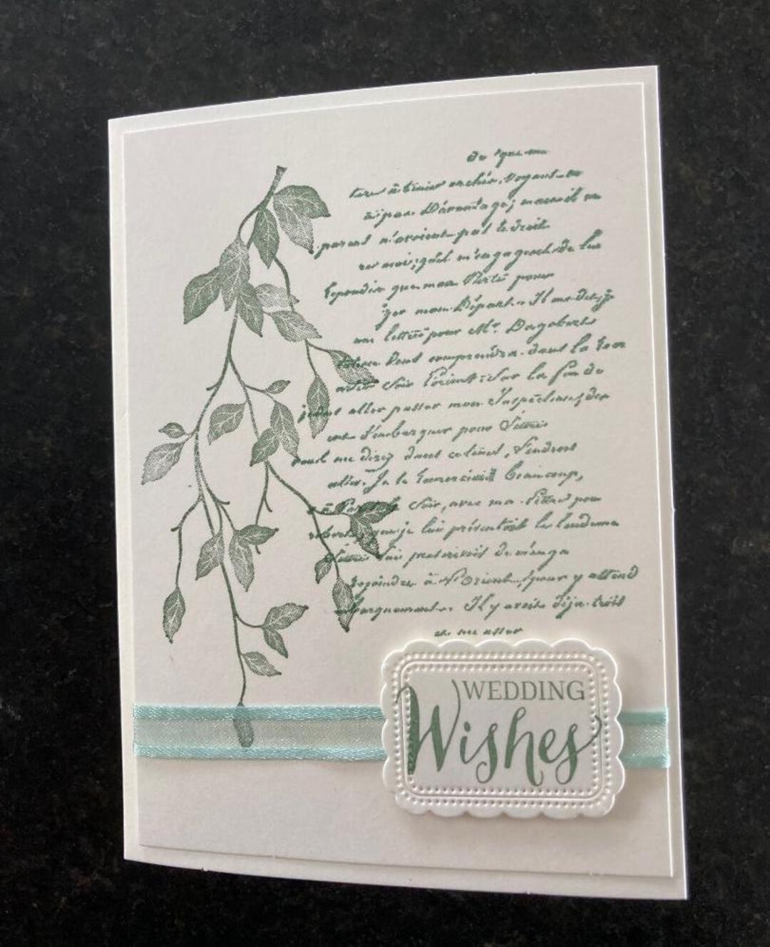 Wedding Card. Greeting Card. Unique Card. Foliage Wedding Card. - Etsy