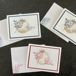 Grusskarten. 3er Pack Karten. Hochzeitskarte. Beileid Karte. Denken an Sie Karte. Einzigartige Karten. Alle Anlasskarten.