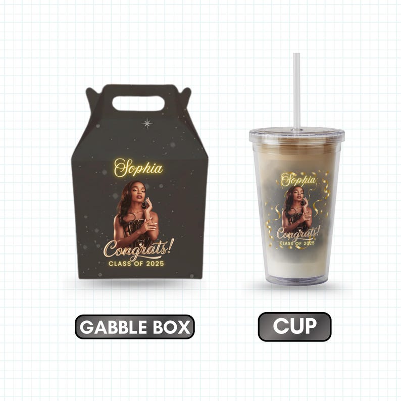 Graduation Package Design Graduation Party Favor Bundle, Graduation Chip Bag Canva Template ...