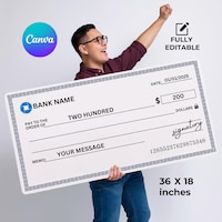 LOA - Printable Blank Checks - Etsy