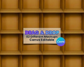 16 Empty Cardboard Boxes Template, Inside the Box Template, Photography Background, 13 Empty Box Cardboard Boxes, Canva Template