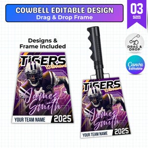 Kuhglocke Design-Vorlage, bearbeitbare Sport Kuhglocke Vorlagen, benutzerdefinierte Kuhglocke Design, Fußball-Kuhglocke Design, Fußball-Kuhglocke, Kuhglockenverpackung