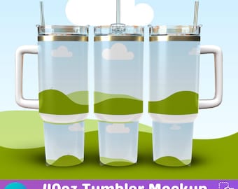 40 Unzen Tumbler Mockup, bearbeitbar 40 Unzen Tumbler Mockup Canva Tumbler, ziehen und ablegen Canva Rahmen Mockup, Tumbler Mockup Canva, Sublimation