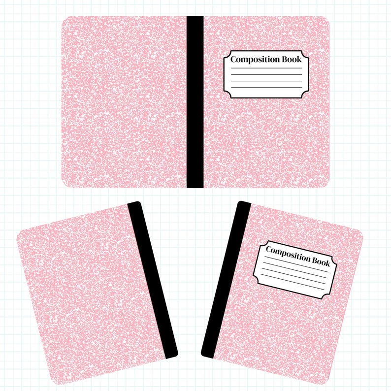 Composition Book Mockup Template, Drag And Drop,Back To School, School Notebook Cover,Composition Book Cover,Instant Download Canva Template image 7