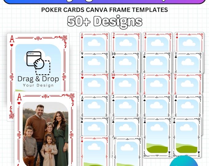 DIY Playing Card Templates, Printable Poker Cards, Blank Playing Cards ...