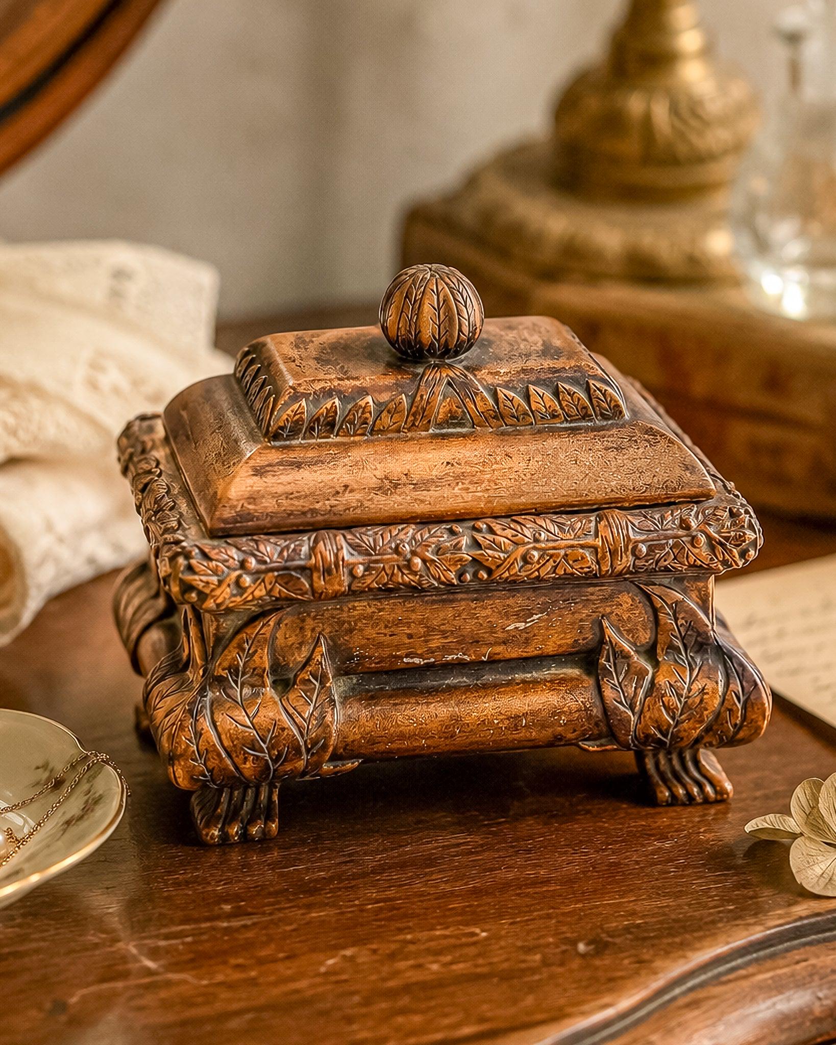 Antique Gold Gilded Box - Etsy
