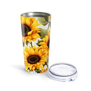 Becher 20 Unzen - Gelbe Sonnenblumen