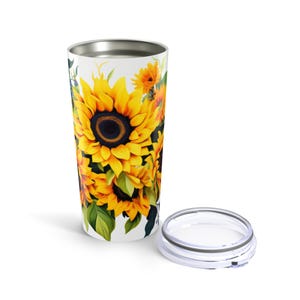 Becher 20oz - Gelbe Sonnenblumen # 2