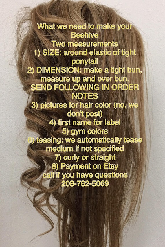 Beehive Cheer Hair Ponytail For Cheer Competitions Etsy