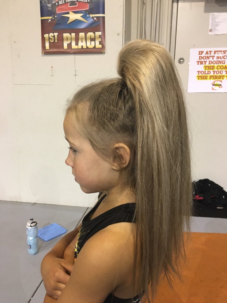 Beehive Cheer Hair ponytail for cheer competitions Etsy