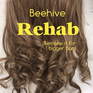Beehive -Rehab, adatta i capelli Beehive Cheer esistenti a uno chignon più grande