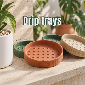 Soucoupe pour plantes avec picots d'aération, sous-verre minimaliste pour pots de fleurs