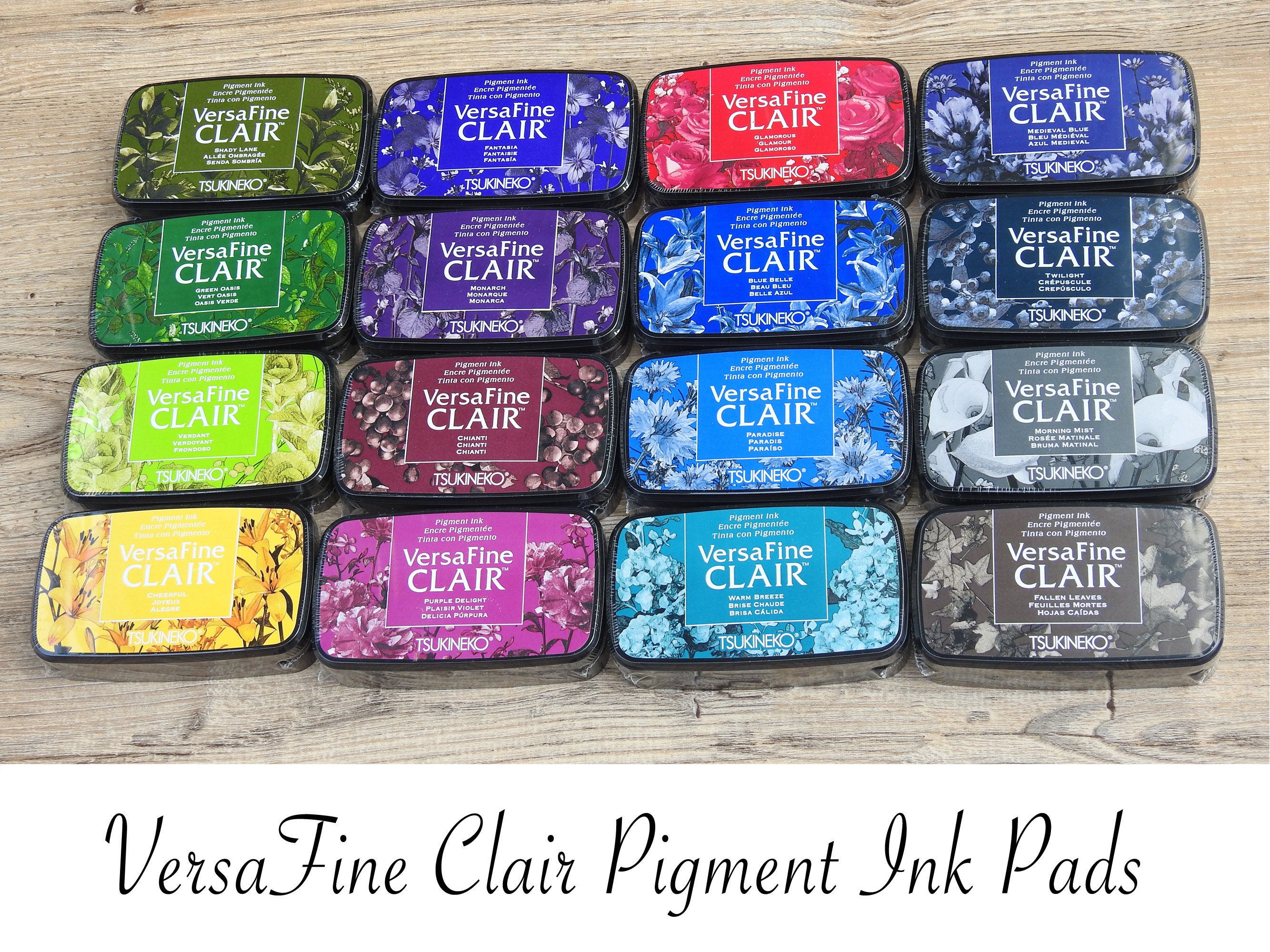 Large Versa Fine Clair Pigment Ink Pads Various Colours Waterproof Ink  Tsukineko 