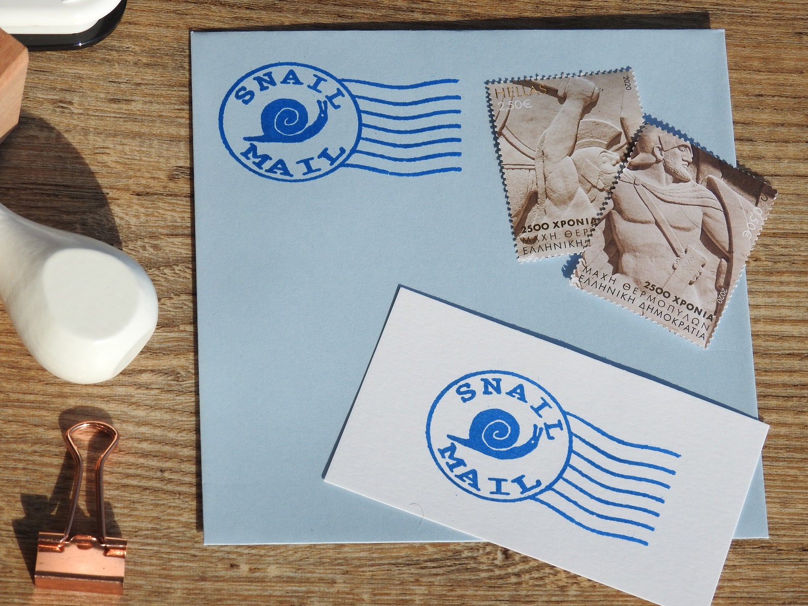 Curly Wurly Snail Post Office Franking Stamp Packaging Stamp Etsy