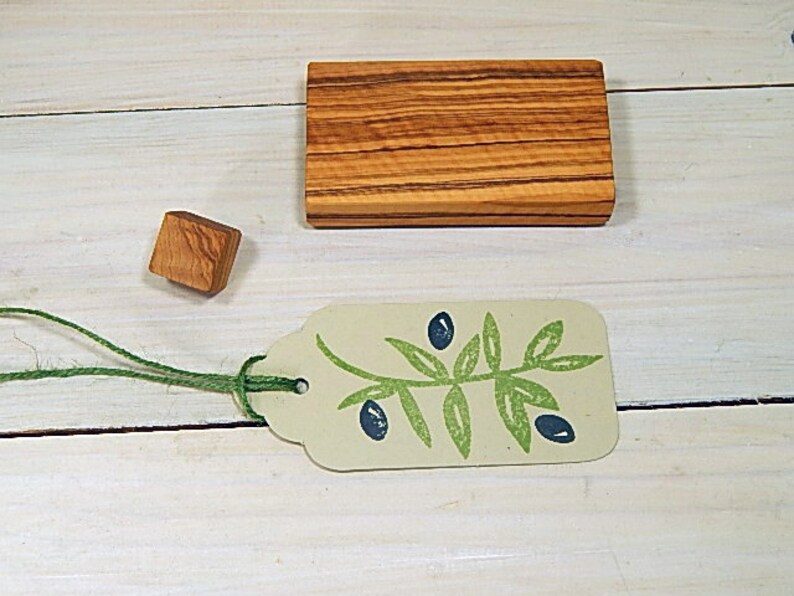Large Olive Branch 2 Stamp Set Etsy