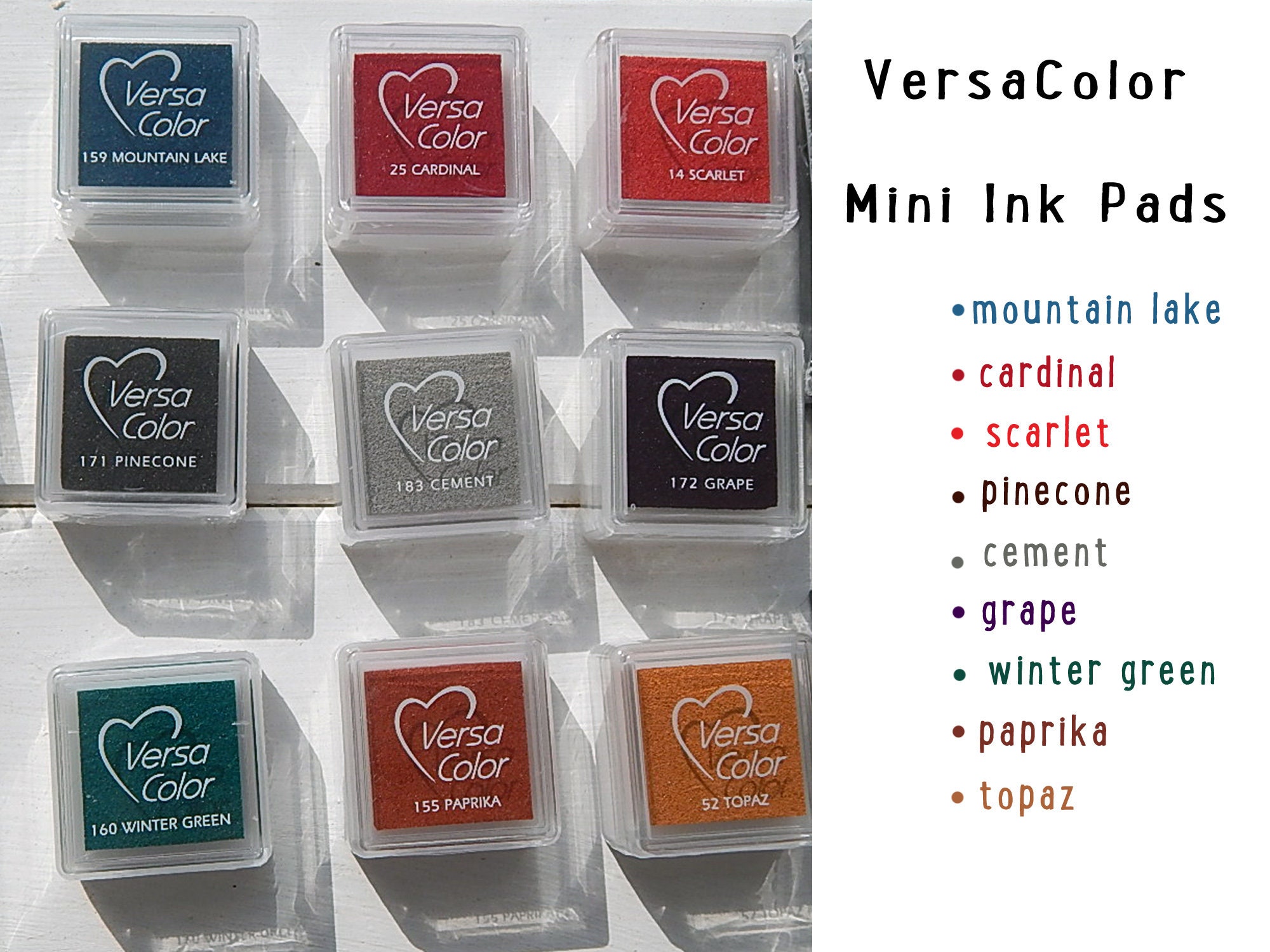 Versacolor Pigment Ink Pad Small in Gold Ink for Stamp Inkpad for Rubber  Stamp Versa Color Colour Ink Pad Metallic Ink 