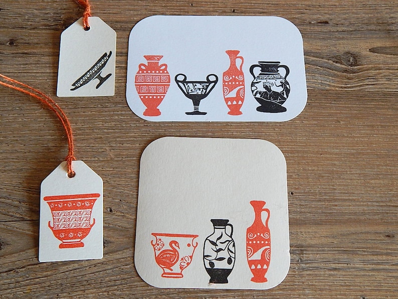Greek Pottery Stamps Rubber Stamps Greek Amphora Greek Etsy UK