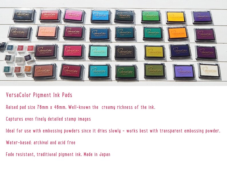 Child Safe Ink Pads Nontoxic Ink Pads Large Versacolor Etsy