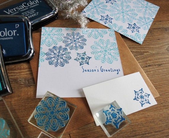 Snowflake Stamp, Simple Holiday Stamps, Simple Christmas Stamp, Teacher  Stamps, Christmas Gift Tags Snow Flake Rubber Stamp