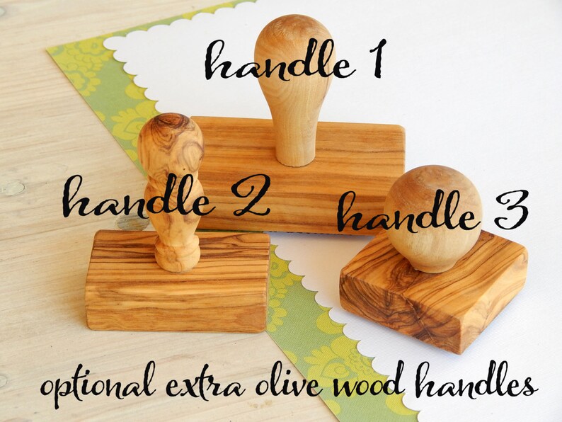 Custom Hedgehogs in Love Olive Wood Stamp