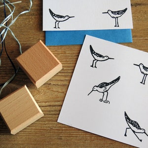 Wading Sandpipers - 5 Designs Available - Sandpiper Stamp - Bird Stamp - Coastal Birds