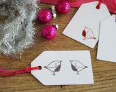 Christmas Robin Stamp - Christmas Stamp -  Christmas Gift Stamp - Holiday Stamp - Christmas Card Stamp  - Rubber Stamp Small Robin