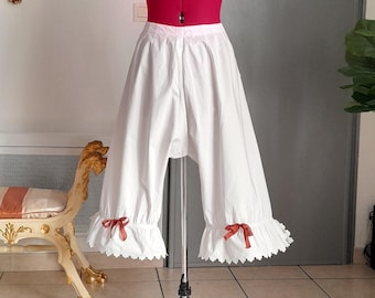 Victorian French Cotton Pantalettes ,bloomers, Antique Victorian