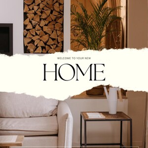 Plantilla de libro de bienvenida de Airbnb / Guía editable de Canva para alquileres (A4 y carta de EE. UU.)