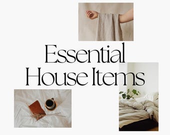 Airbnb Essential House Items Checklist Template | Editable in Canva | Vacation Rental Essentials | Instant Download