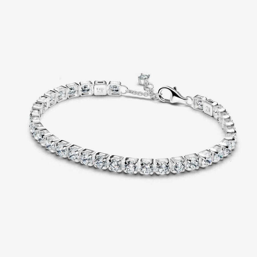 Pandora sparkling slider tennis bracelet - Etsy 日本