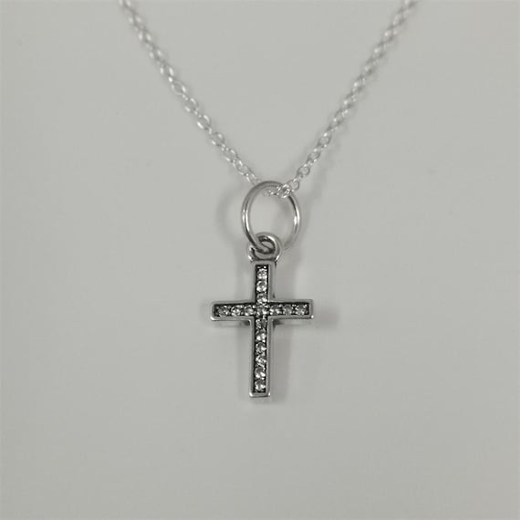 Pandora Sparkling Cross Pendant Necklace Set
