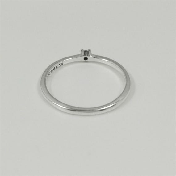 Pandora Era Silver Lab-grown Diamond Single Stone Ring New