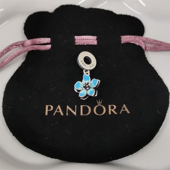 Pandora Blue Blossom Dangle Charm - Etsy