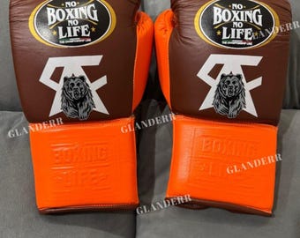 maßgeschneiderte Canelo Handmade No Boxing Life Boxhandschuhe | Rindsleder |