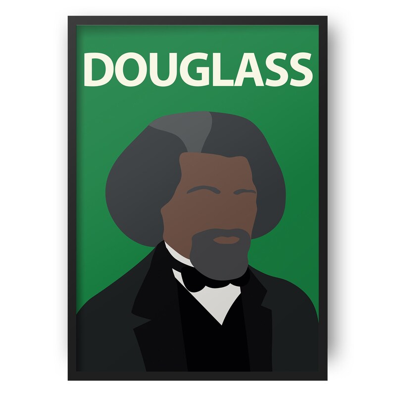 Frederick Douglass Minimalist Art | Printable Wall Art | History | Home ...