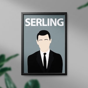 Rod Serling Print: Twilight Zone Creator Portrait (Digital Download)