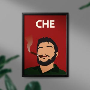 Che Guevara Minimalist Portrait Art Print: Iconic Home Decor (Digital Download)