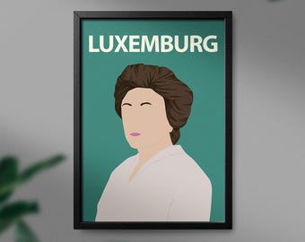 Rosa Luxemburg Portrait: Minimalist Socialist Icon Art (Digital Download)